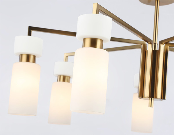 Изображение товара Люстра Ambrella LH56126/7 BS/FR (латунь/белый матовый)