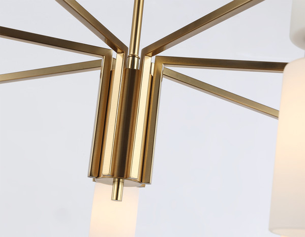 Изображение товара Люстра Ambrella LH56126/7 BS/FR (латунь/белый матовый)