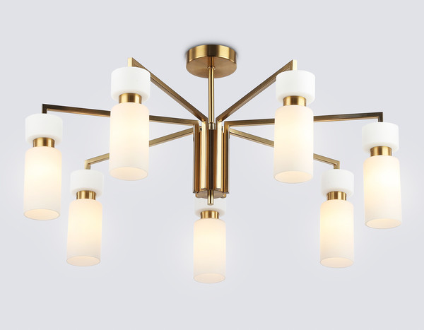 Изображение товара Люстра Ambrella LH56126/7 BS/FR (латунь/белый матовый)