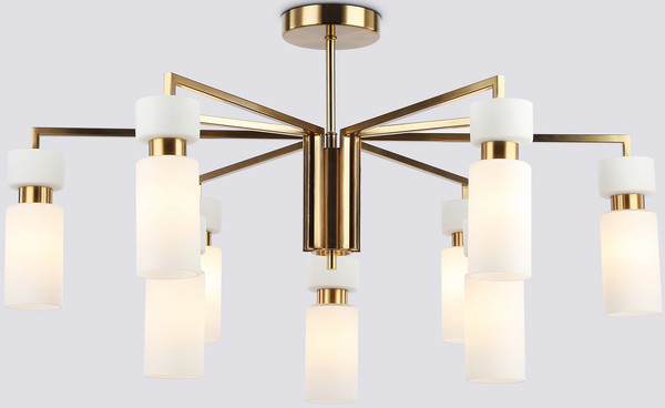 Изображение товара Люстра Ambrella LH56128/9 BS/FR (латунь/белый матовый)