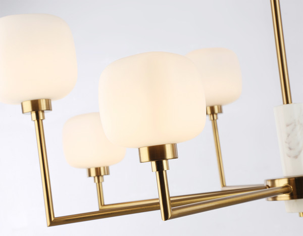 Изображение товара Люстра Ambrella LH53017/8 BS/FR (латунь/белый матовый)