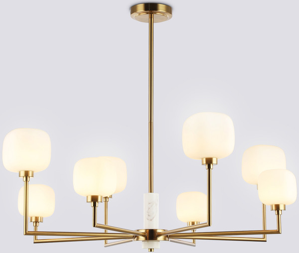 Изображение товара Люстра Ambrella LH53017/8 BS/FR (латунь/белый матовый)