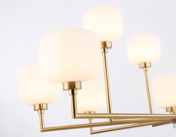 Изображение товара Люстра Ambrella LH53019/12 BS/FR (латунь/белый матовый)