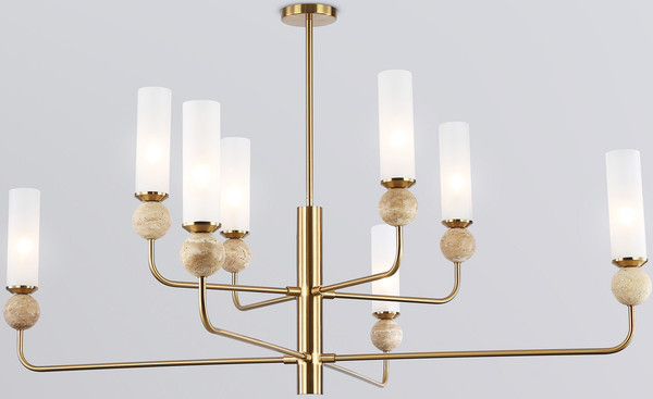 Изображение товара Люстра Ambrella LH53252/8 BS/FR (латунь/белый матовый)