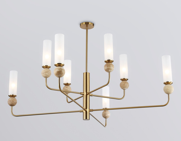 Изображение товара Люстра Ambrella LH53252/8 BS/FR (латунь/белый матовый)