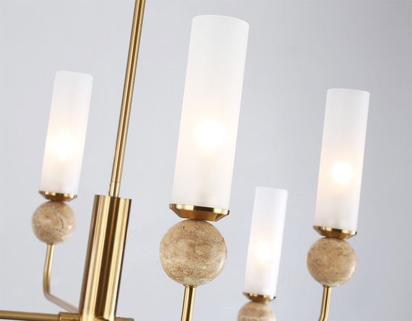 Изображение товара Люстра Ambrella LH53252/8 BS/FR (латунь/белый матовый)