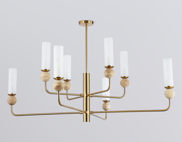 Изображение товара Люстра Ambrella LH53252/8 BS/FR (латунь/белый матовый)