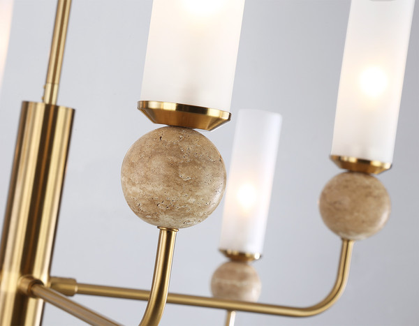 Изображение товара Люстра Ambrella LH53252/8 BS/FR (латунь/белый матовый)