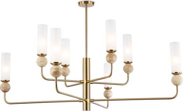 Изображение товара Люстра Ambrella LH53252/8 BS/FR (латунь/белый матовый)