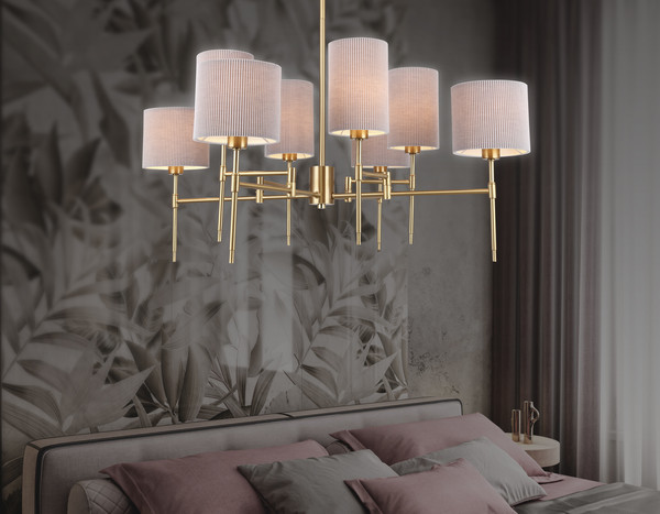 Изображение товара Люстра Ambrella LH72383/8 BS/GR (латунь/серый)