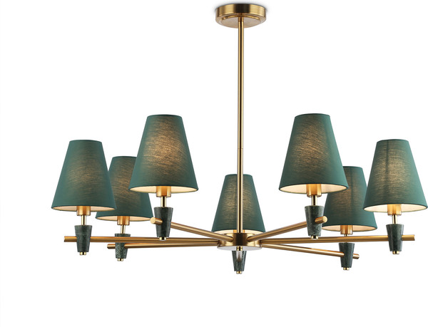 Изображение товара Люстра Ambrella LH75053/7 BS/GN (латунь/зеленый)