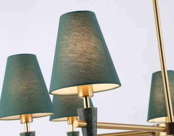 Изображение товара Люстра Ambrella LH75053/7 BS/GN (латунь/зеленый)