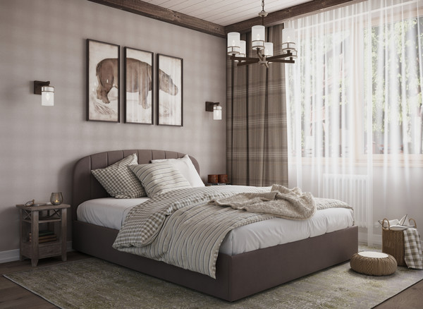 Изображение товара Двуспальная кровать Moon Family 1262 / MF012685