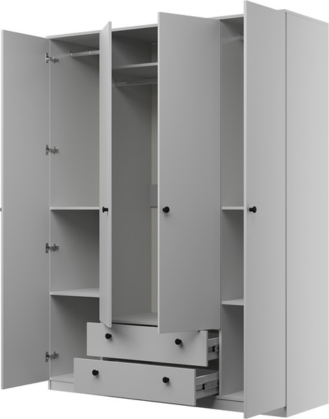 Изображение товара Шкаф Bravo Мебель Оскар ШР-4 (белый снег)