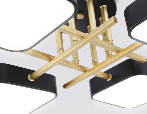 Изображение товара Люстра Ambrella FL516343/4 BK/GD (черный/золото)