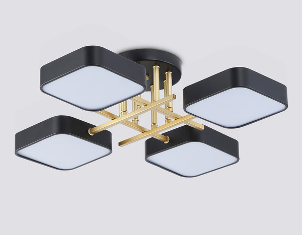 Изображение товара Люстра Ambrella FL516343/4 BK/GD (черный/золото)