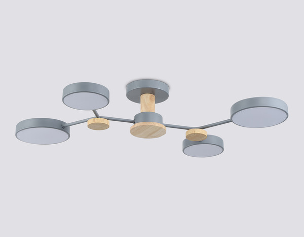 Изображение товара Люстра Ambrella FL4859/4 GR/WD (серый/дерево)