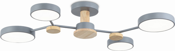 Изображение товара Люстра Ambrella FL4859/4 GR/WD (серый/дерево)