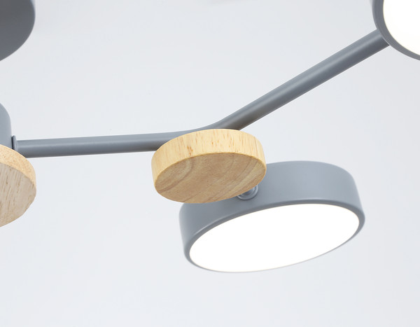 Изображение товара Люстра Ambrella FL4859/4 GR/WD (серый/дерево)