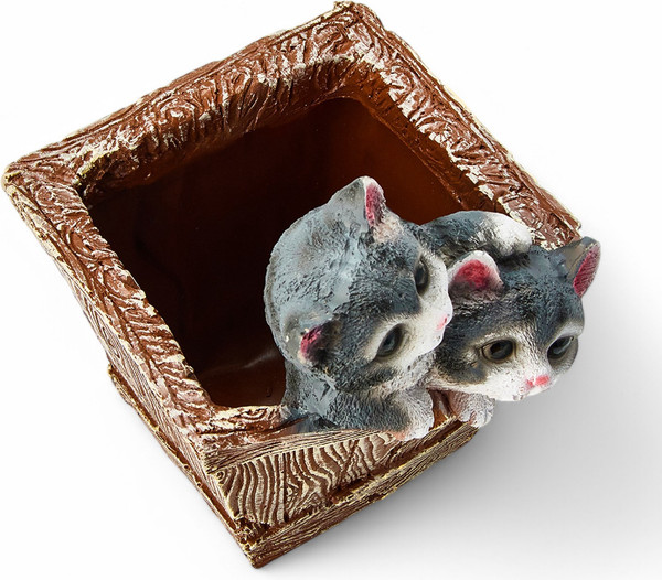 Изображение товара Кашпо Хорошие сувениры Ящик с котятами / 1134651