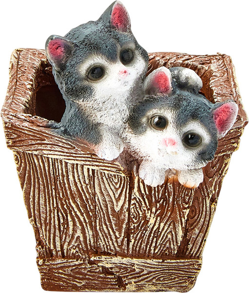 Изображение товара Кашпо Хорошие сувениры Ящик с котятами / 1134651