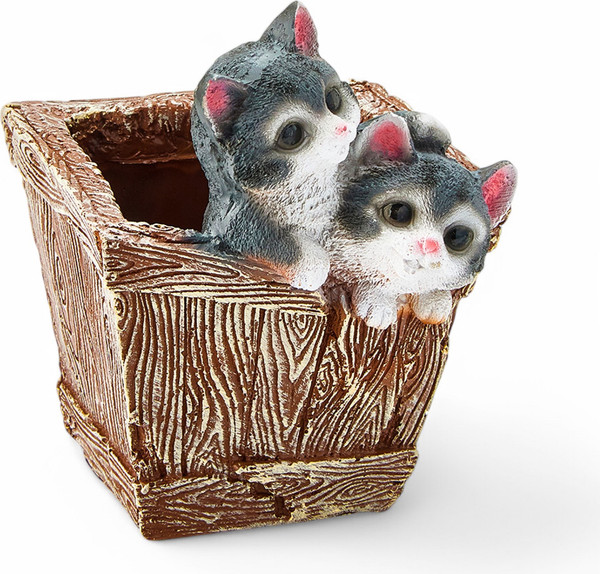 Изображение товара Кашпо Хорошие сувениры Ящик с котятами / 1134651