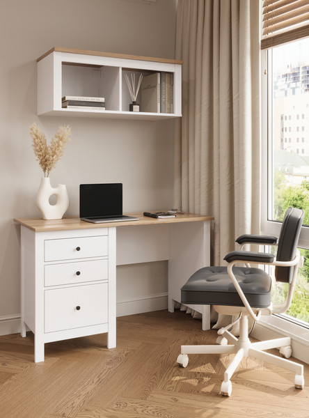 Изображение товара Письменный стол Mio Tesoro Сага 120x56 2.08.06.160.14 (белый/ясень)