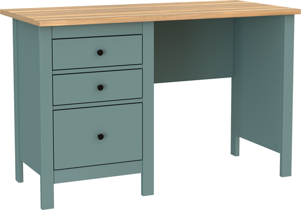 Изображение товара Письменный стол Mio Tesoro Сага 120x56 2.08.06.160.16 (темно-бирюзовый/ясень)