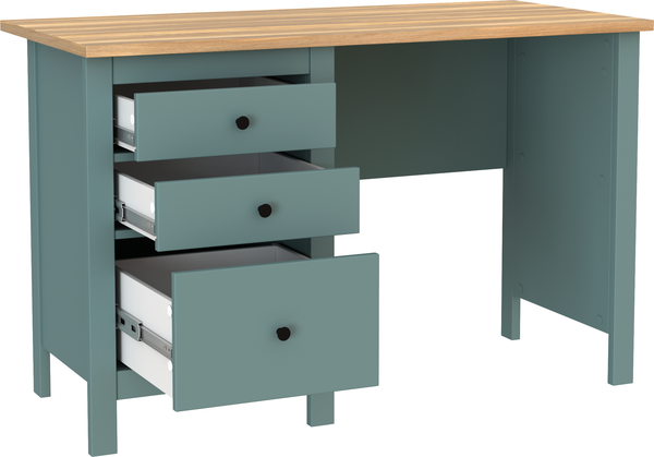 Изображение товара Письменный стол Mio Tesoro Сага 120x56 2.08.06.160.16 (темно-бирюзовый/ясень)