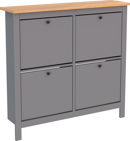 Изображение товара Тумба для обуви Mio Tesoro Сага 113x108 2.08.10.180.15 (серый/ясень)