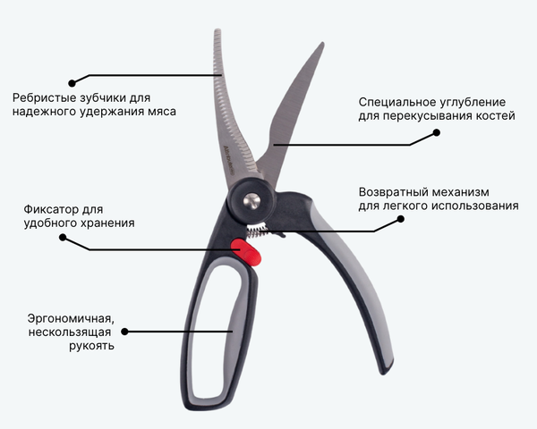 Изображение товара Ножницы кухонные Attribute Chef's Select / APK019