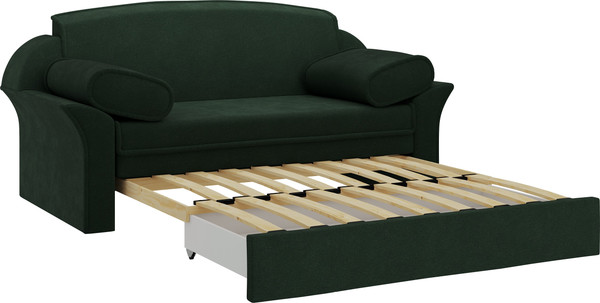 Изображение товара Диван Bravo Мебель Рик 1200 Стандарт 9 вариант (изумрудный мех/изумрудный мех)