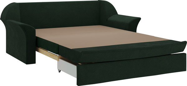 Изображение товара Диван Bravo Мебель Рик 1200 Стандарт 9 вариант (изумрудный мех/изумрудный мех)