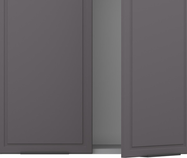 Изображение товара Шкаф навесной для кухни Arvento Корнелия Флок-плюс ВШ60с без сушки (графит софт)