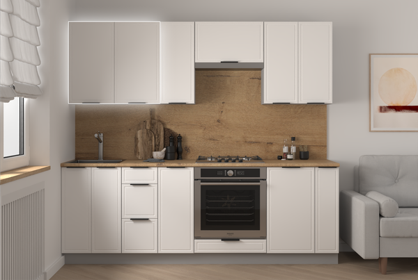 Изображение товара Шкаф навесной для кухни Arvento Корнелия Флок-плюс ВШ80с без сушки (белый софт)