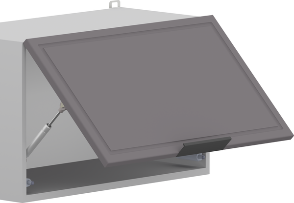 Изображение товара Шкаф навесной для кухни Arvento Корнелия Флок-плюс ВШГ60-1г-360 (графит софт)