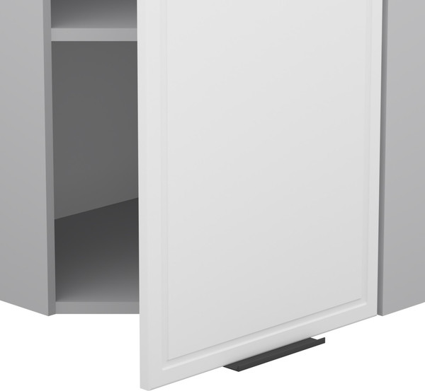 Изображение товара Шкаф навесной для кухни Arvento Корнелия Флок-плюс ВШУ угловой (белый софт)