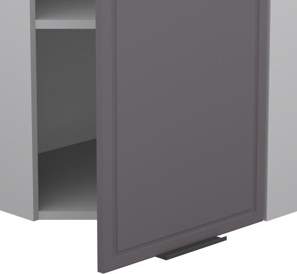 Изображение товара Шкаф навесной для кухни Arvento Корнелия Флок-плюс ВШУ угловой (графит софт)