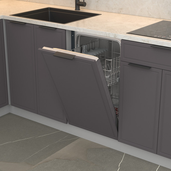 Изображение товара Декоративная панель для посудомоечной машины Arvento Флок 45см (графит софт)