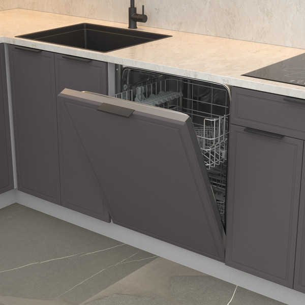 Изображение товара Декоративная панель для посудомоечной машины Arvento Флок 60см (графит софт)
