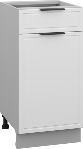 Изображение товара Шкаф-стол кухонный Arvento Корнелия Флок-плюс НШ40р1ш без столешницы (белый софт)