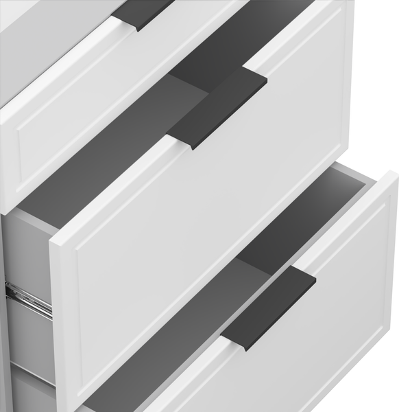 Изображение товара Шкаф-стол кухонный Arvento Корнелия Флок-плюс НШ60р3ш без столешницы (белый софт)