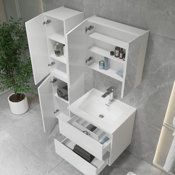 Изображение товара Тумба под умывальник Lauter Mia 60 (белый глянец)