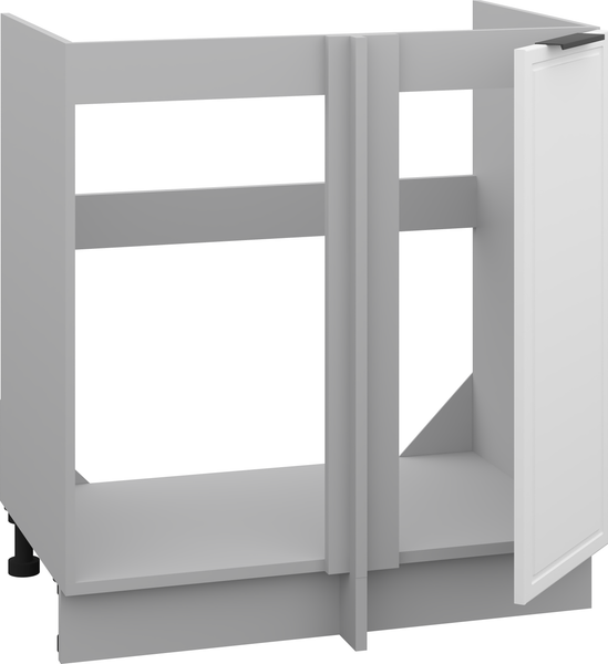 Изображение товара Шкаф под мойку Arvento Корнелия Флок-плюс НШУ-750 угловой без столешницы (белый софт)