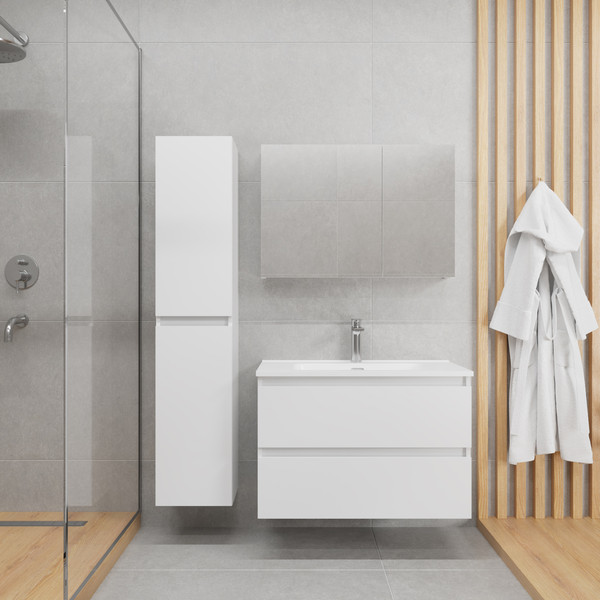 Изображение товара Тумба под умывальник Lauter Mia 80 (белый глянец)