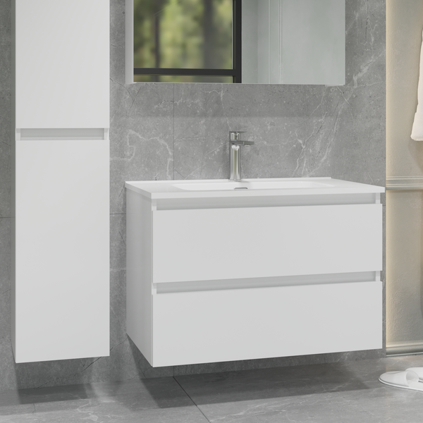 Изображение товара Тумба под умывальник Lauter Mia 80 (белый глянец)