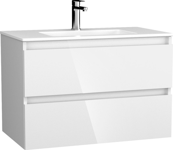 Изображение товара Тумба под умывальник Lauter Mia 80 (белый глянец)