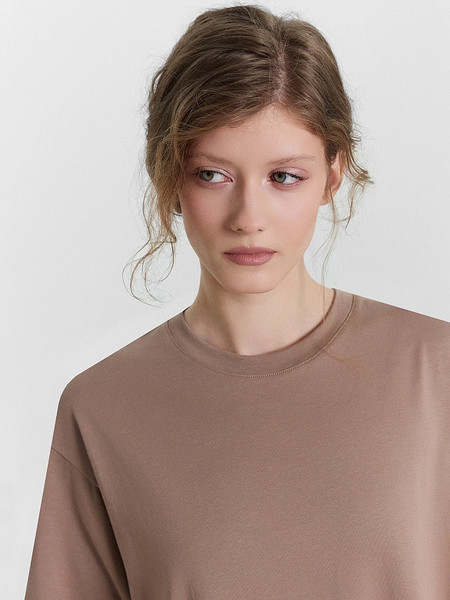 Изображение товара Пижама Mark Formelle 592596 (р.164/170-88-94, мокко/мокко полоска на белом)