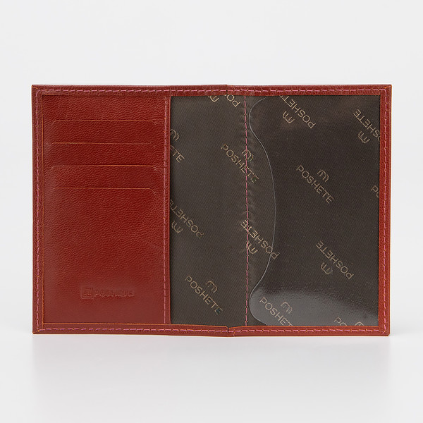 Изображение товара Обложка на паспорт Poshete 604-118M-GNG (рыжий)