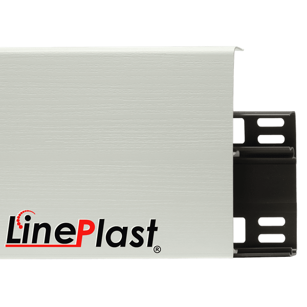 Изображение товара Плинтус LinePlast 100мм LB001+LK002 (белый с тиснением)